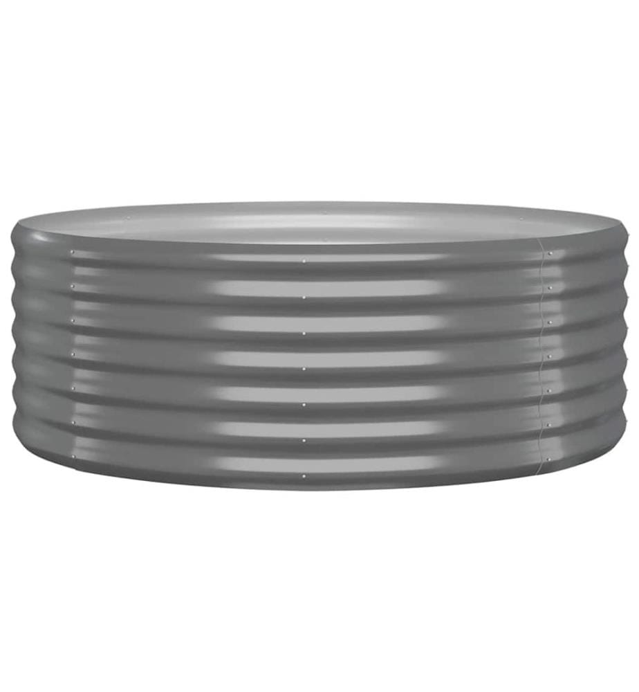 Hochbeet Verzinkter Stahl 100x100x36 cm Grau