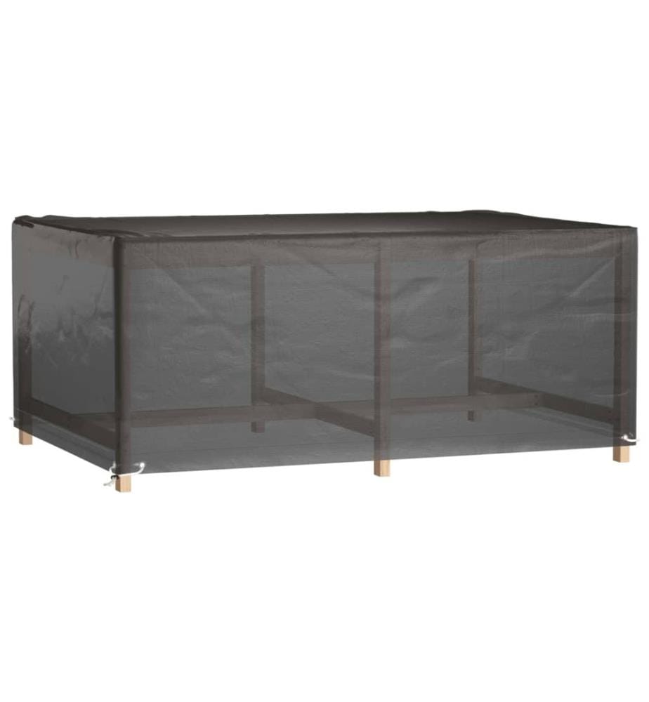 Housse de salon de jardin 8 oeillets 180x122x75 cm rectangulaire