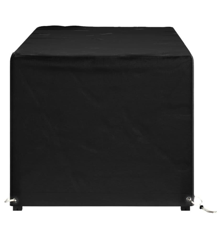 Housse de salon de jardin 8 oeillets 192x82x65 cm rectangulaire
