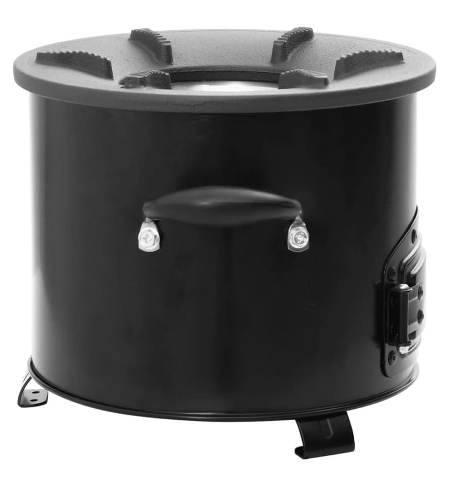 Camping-Ofen Schwarz 36x26x22,5 cm Metall