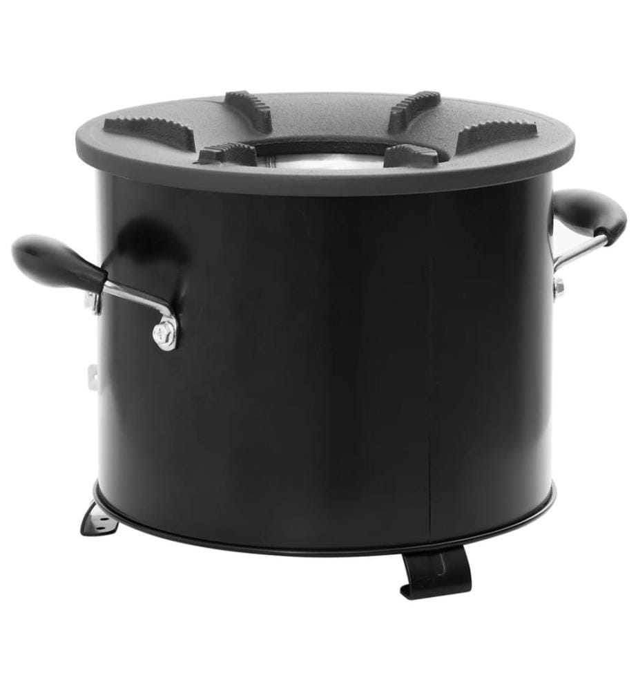 Camping-Ofen Schwarz 36x26x22,5 cm Metall