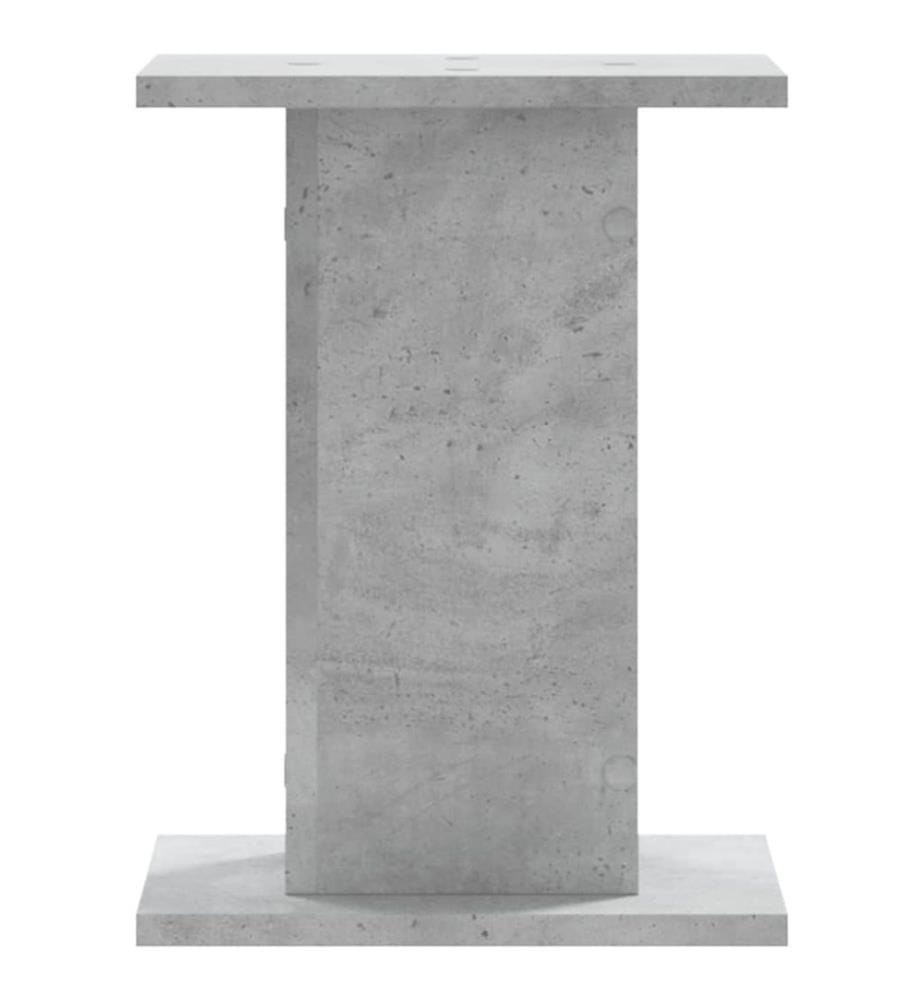 Pflanzenständer 2 Stk. Betongrau 30x30x40 cm Holzwerkstoff
