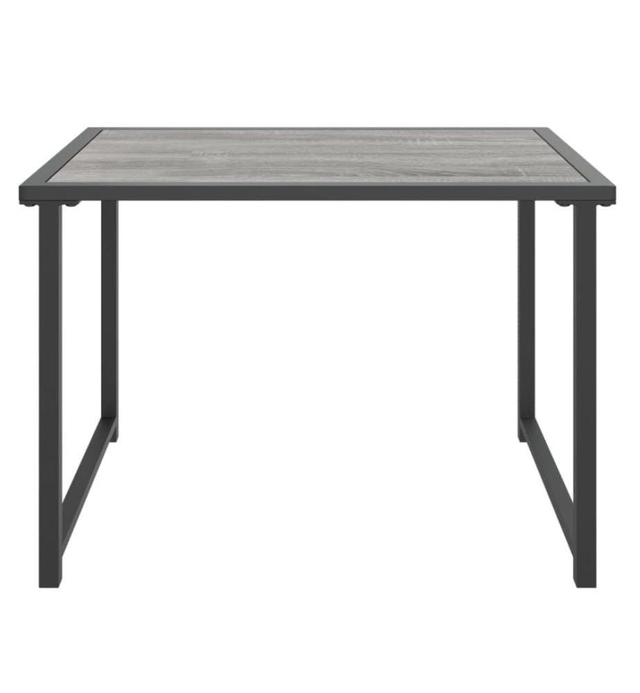 Gartentisch Anthrazit 55x40x37 cm Stahl