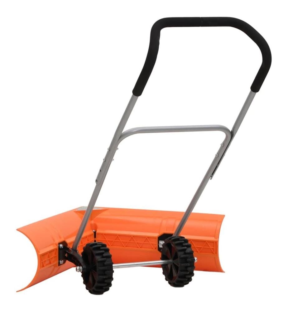 Schneeschieber mit Teleskopgriff Orange Stahl