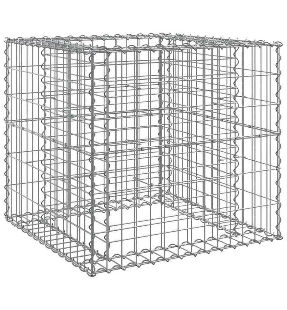 Gabionenkorb Silbern 70x70x65 cm Verzinktes Eisen