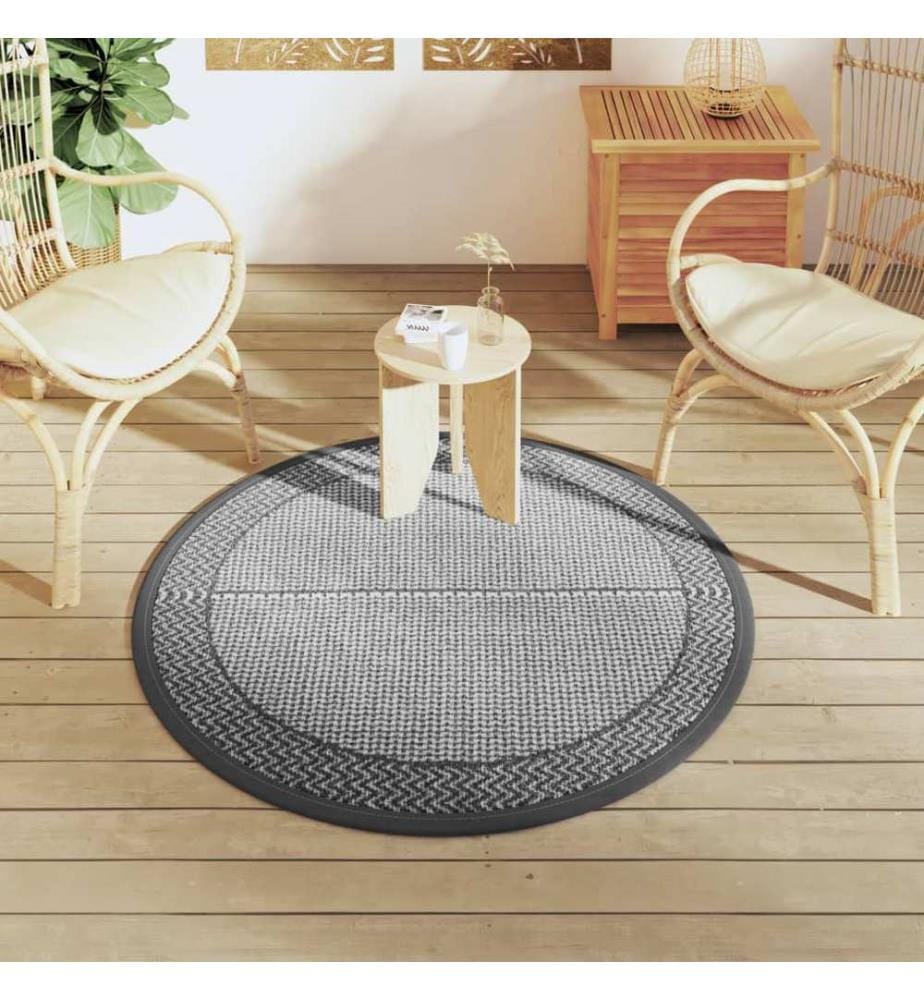 Outdoor-Teppich ARAKIL Grau Ø120 cm PP