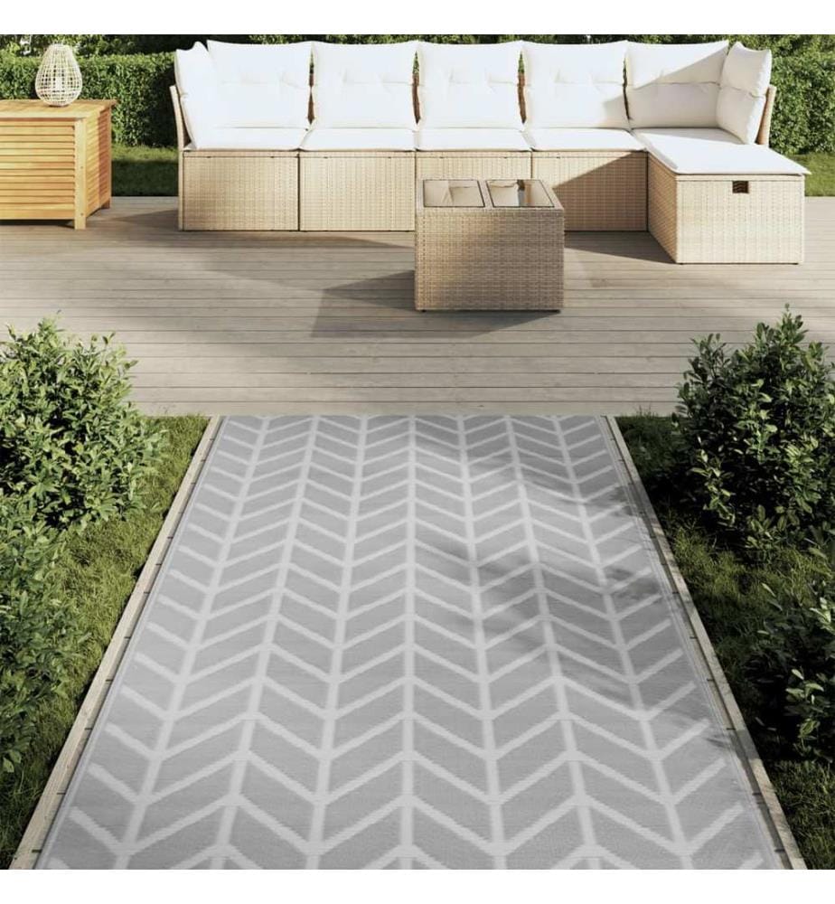 Outdoor-Teppich ARAKIL Grau 120x180 cm PP