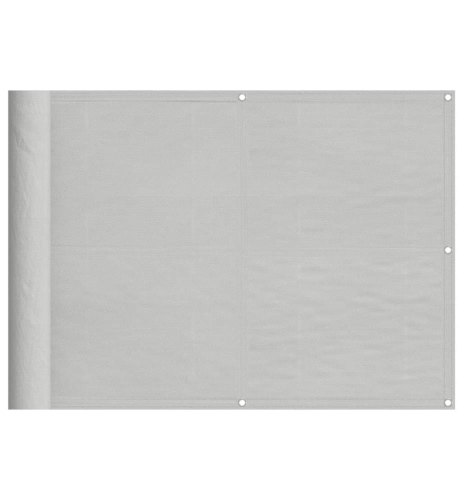 Balkon-Sichtschutz Hellgrau 75x500 cm 100 % Polyester-Oxford