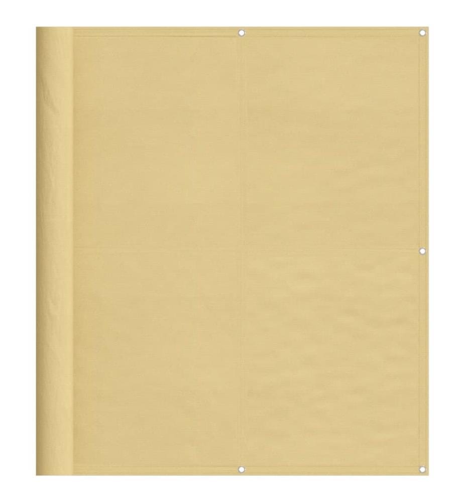 Balkon-Sichtschutz Sandfarben 120x400 cm 100% Polyester-Oxford