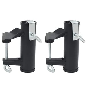 Pinces à parasol pour balcon 2 pcs 25-38 mm acier