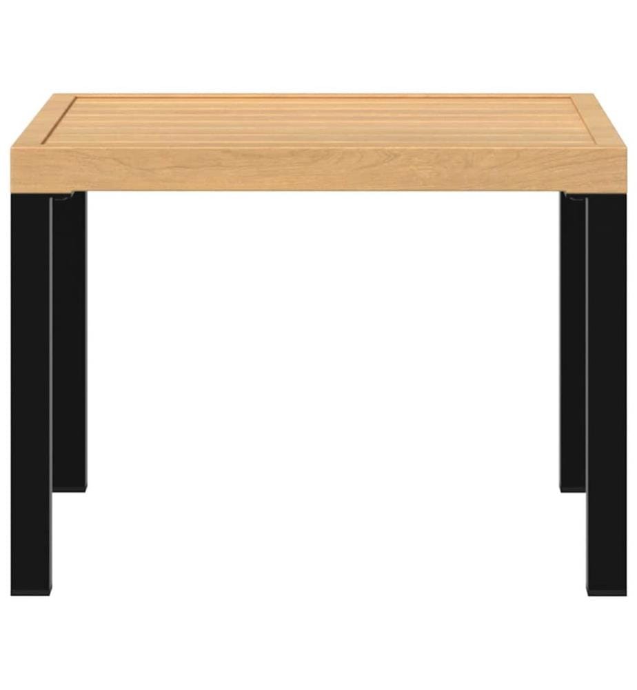 Table basse de jardin noir 55x55x39,5 cm acier enduit de poudre