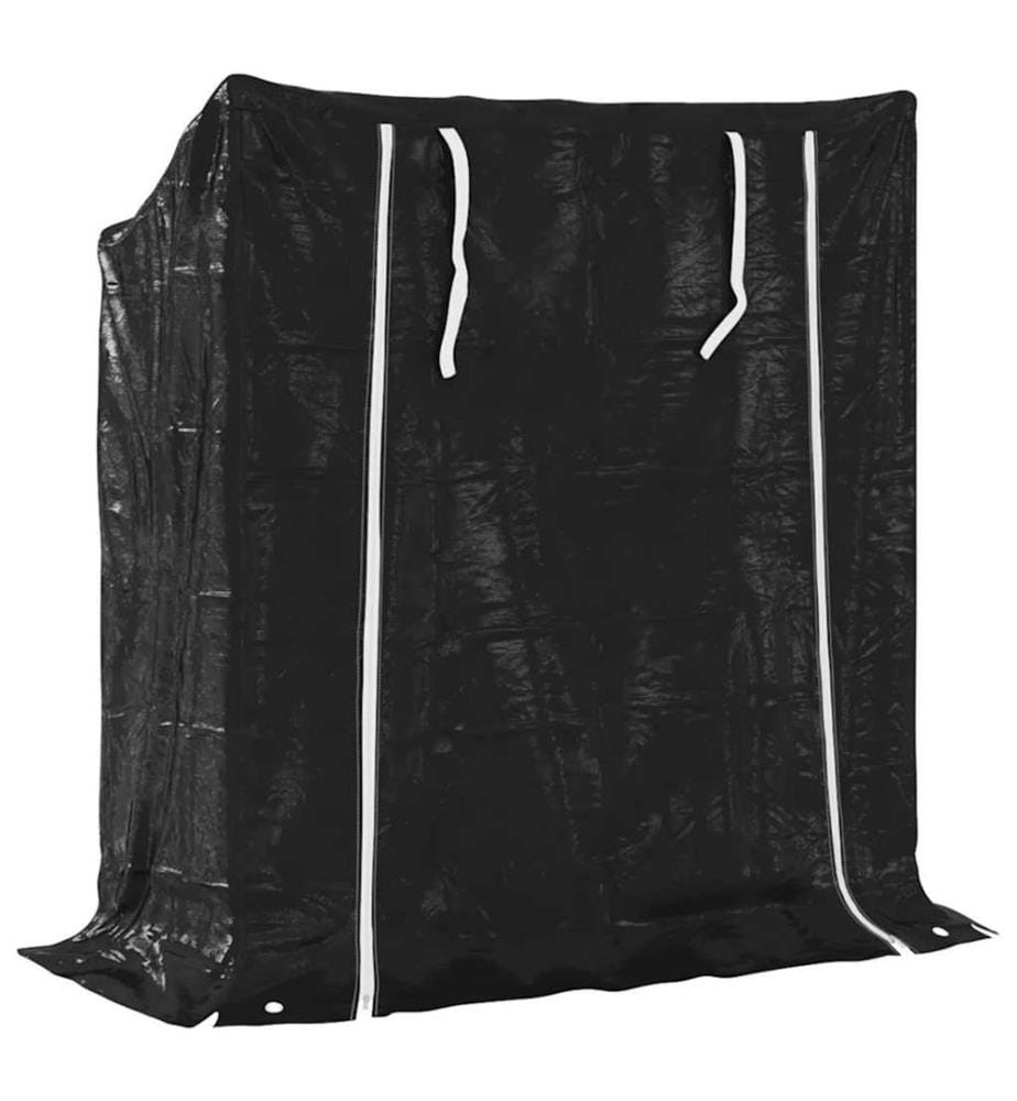 Brennholzregal mit Regenschutz 100,5x40,5x110,5 cm