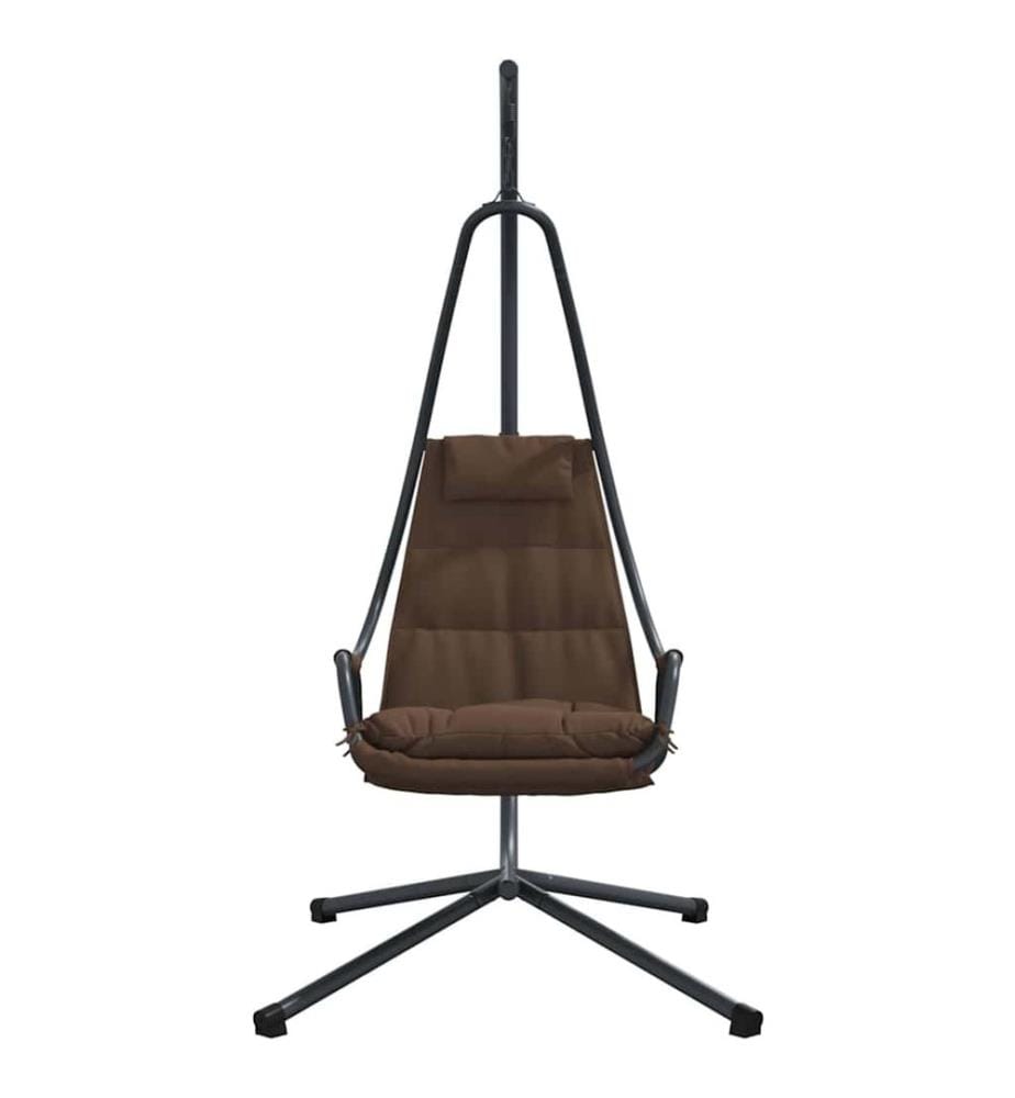 Hängendes Ei-Stuhl Kaffeebraun 94 x 107 x 196,5 cm Stahl