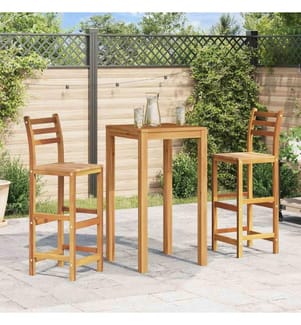 Tabourets de bar lot de 2 bois d'acacia massif