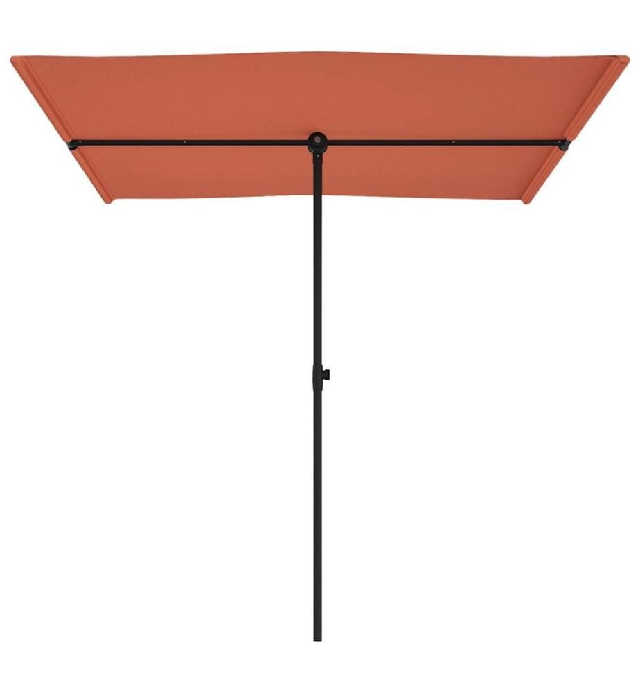 Parasol de jardin avec mât en aluminium 2x1,5 m Terre cuite