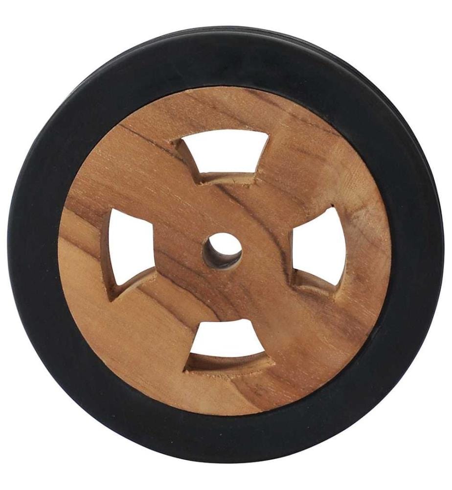 Ersatzräder für Sonnenliege 2 Stk. Massivholz Teak
