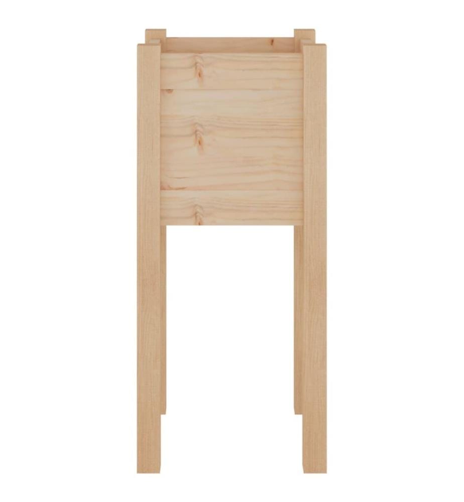 Jardinières d'extérieur 2 pcs 31x31x70 cm bois de pin massif