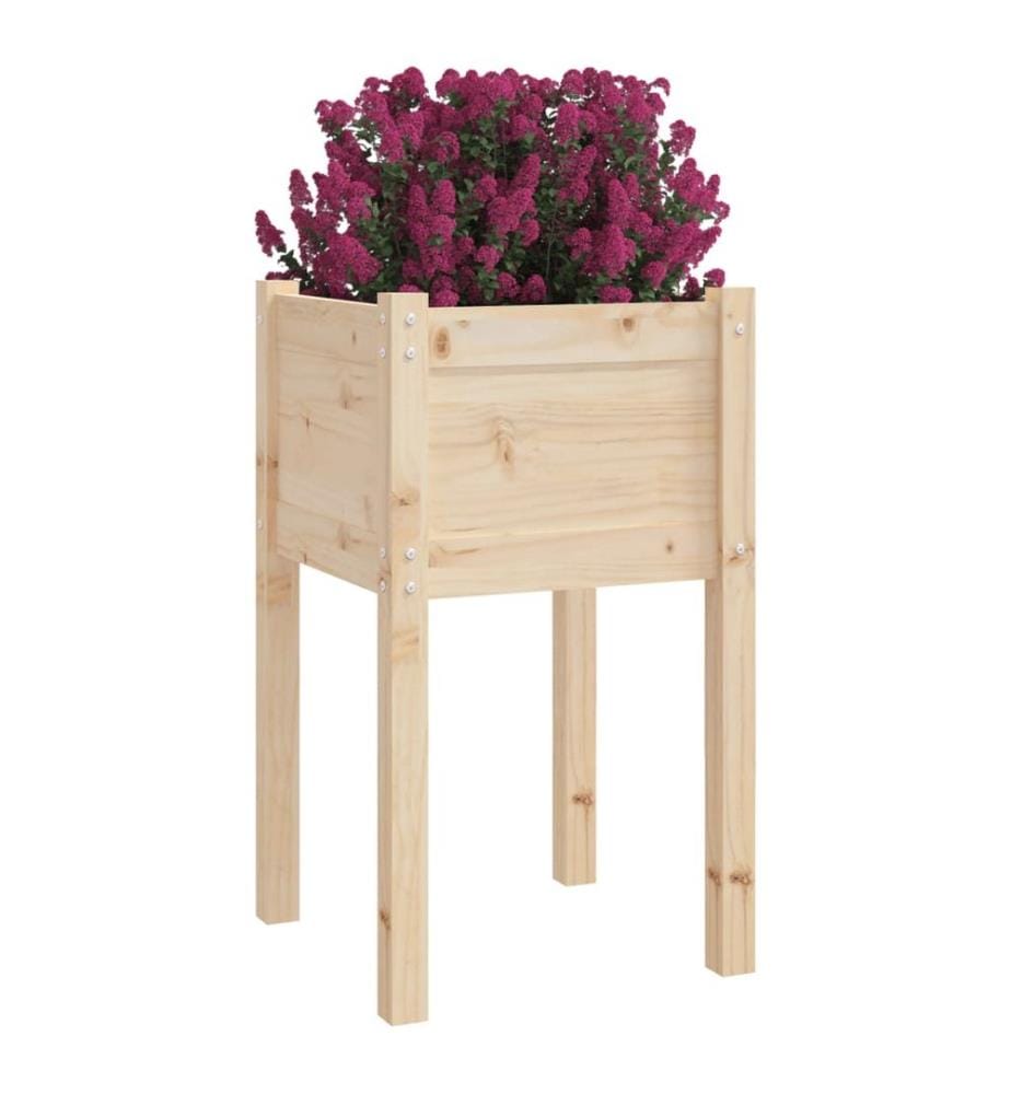 Jardinières d'extérieur 2 pcs 40x40x70 cm bois de pin massif