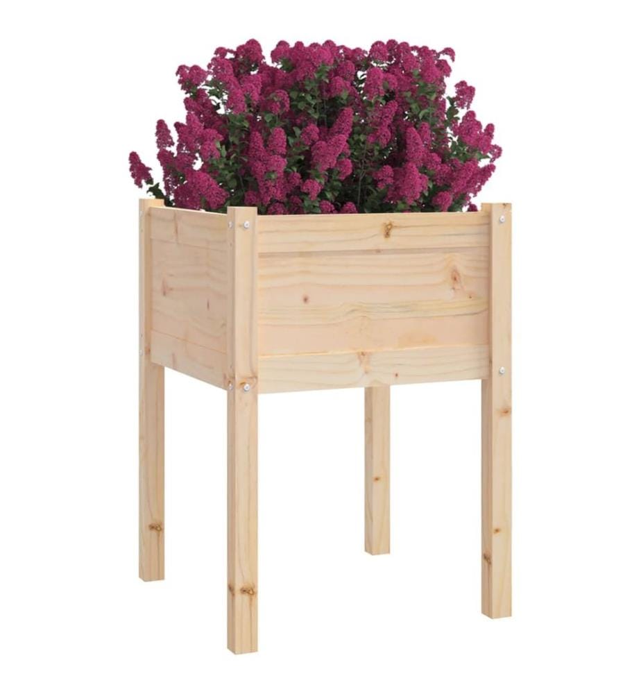 Jardinières d'extérieur 2 pcs 50x50x70 cm bois de pin massif