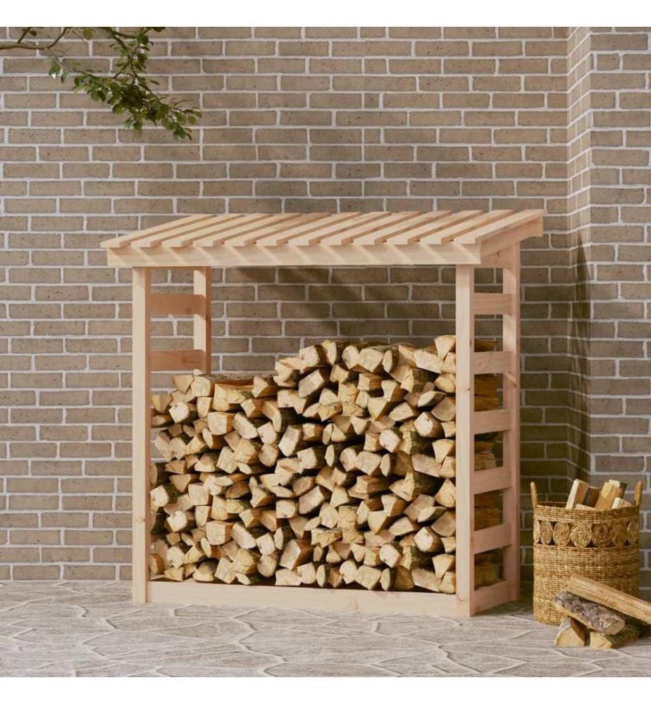 Kaminholzregal 108x64,5x110 cm Massivholz Kiefer
