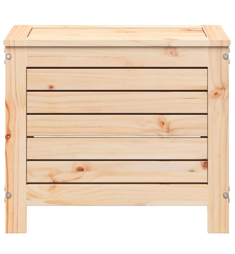 Repose-pied de jardin 62x31,5x52 cm bois de pin massif