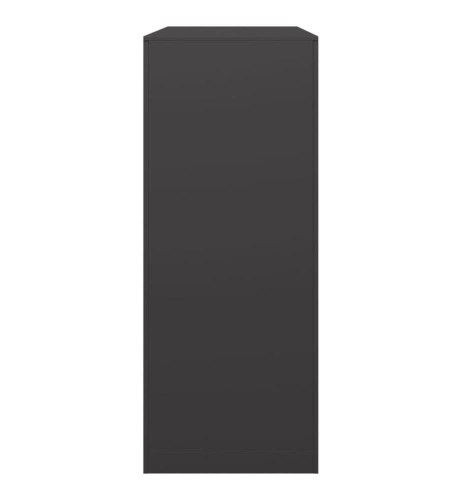 Portant de bois de chauffage noir 100x40x100 cm acier