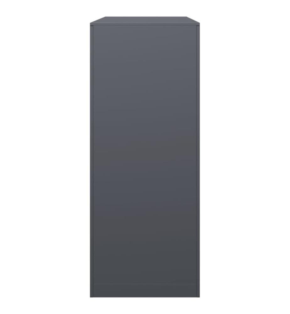 Brennholzregal Anthrazit 100x40x100 cm Stahl