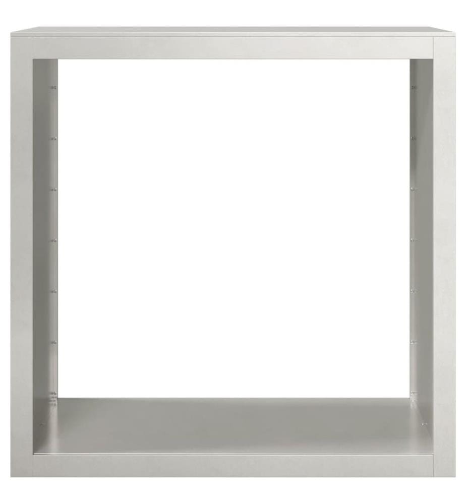 Portant de bois de chauffage 100x40x100 cm acier inoxydable