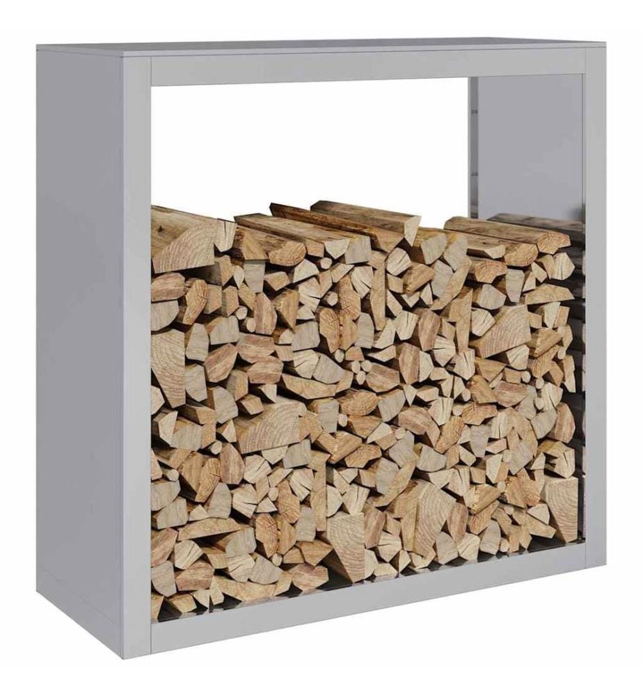 Portant de bois de chauffage 100x40x100 cm acier galvanisé