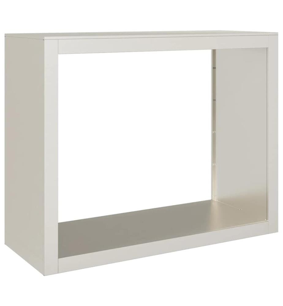 Étagère à bois 100x40x80 cm acier résistant aux intempéries