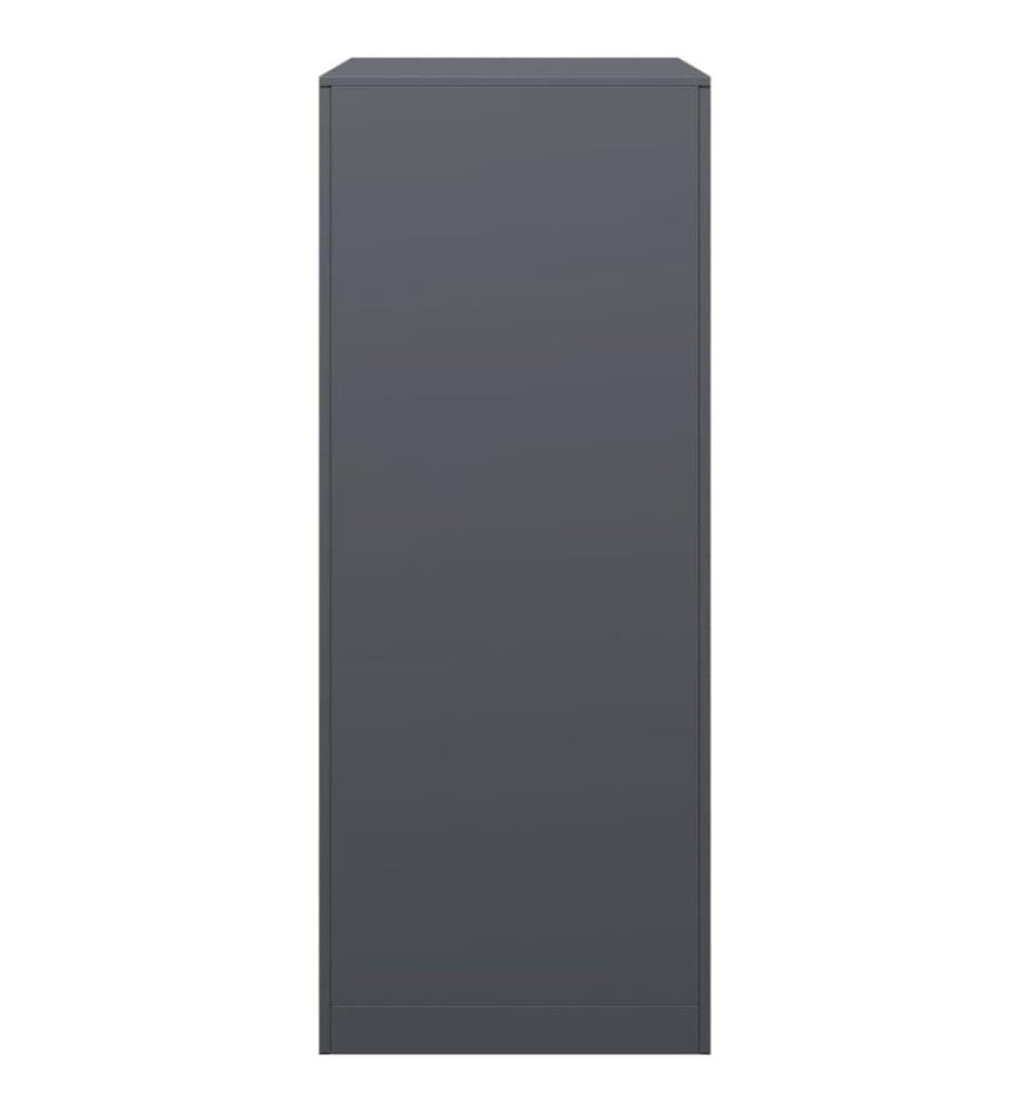 Portant de bois de chauffage anthracite 60x40x100 cm acier