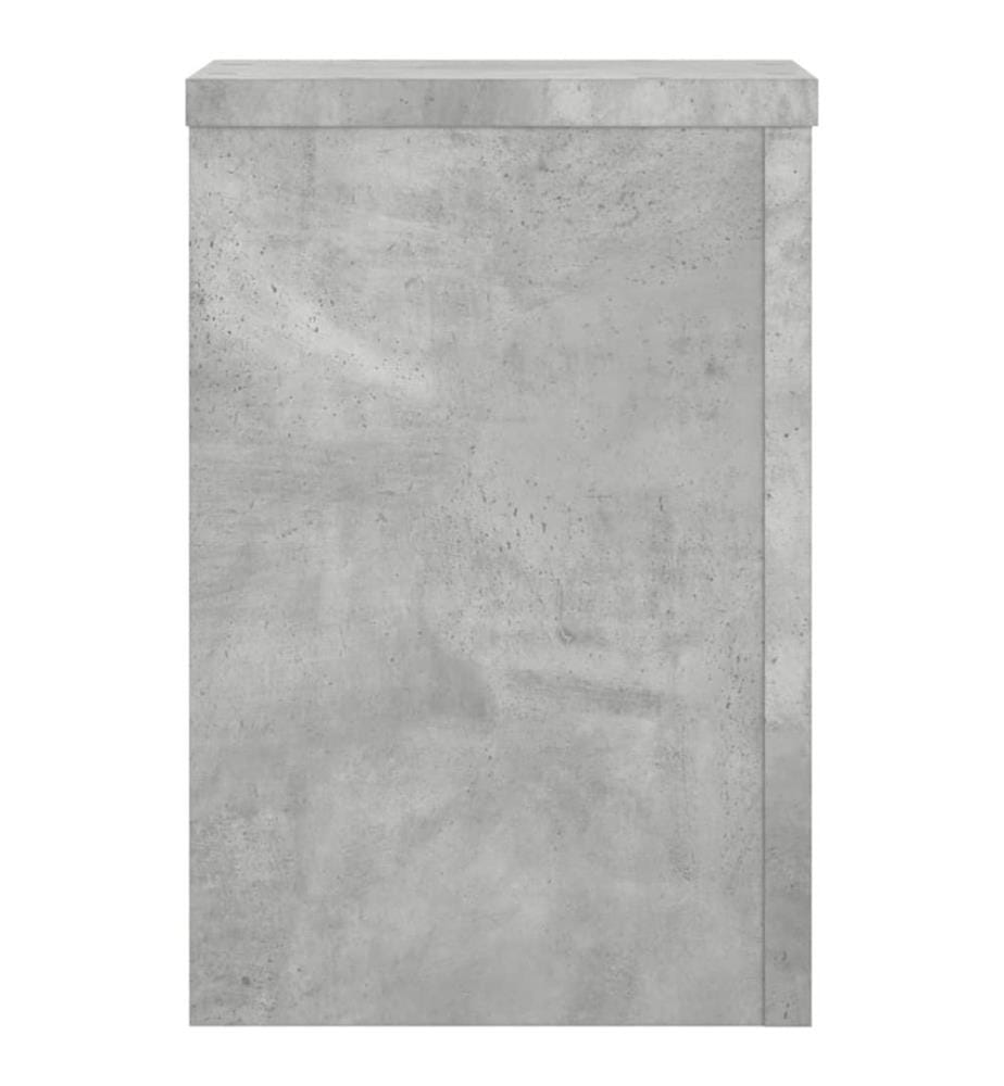 Pflanzenständer 2 Stk. Betongrau 25x25x35 cm Holzwerkstoff