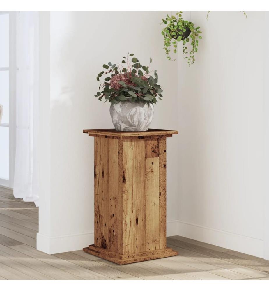 Pflanzenständer Altholz-Optik 33x33x60 cm Holzwerkstoff