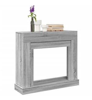 Kaminumrandung Grau Sonoma 100x30x87,5 cm Holzwerkstoff