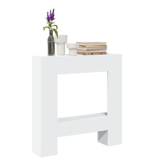 Kaminumrandung Weiss 81x18x82 cm Holzwerkstoff