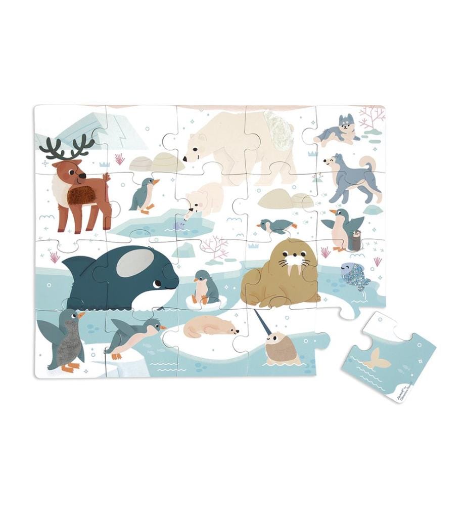 Puzzle tattile "Poli polari"
