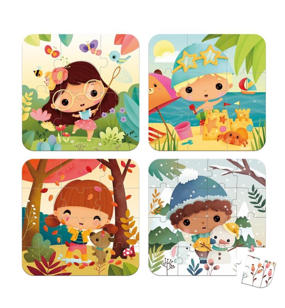 Puzzle Jahreszeiten 4er-Set