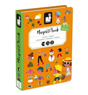 Magnetbuch 4 Jahreszeiten, 115 Magnete und 4 Karten, FSC