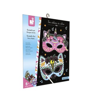 Kratzbilder Partymasken, Alter 5+