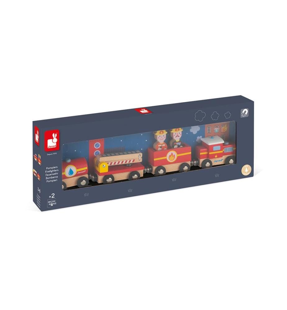 Train pompiers avec figure