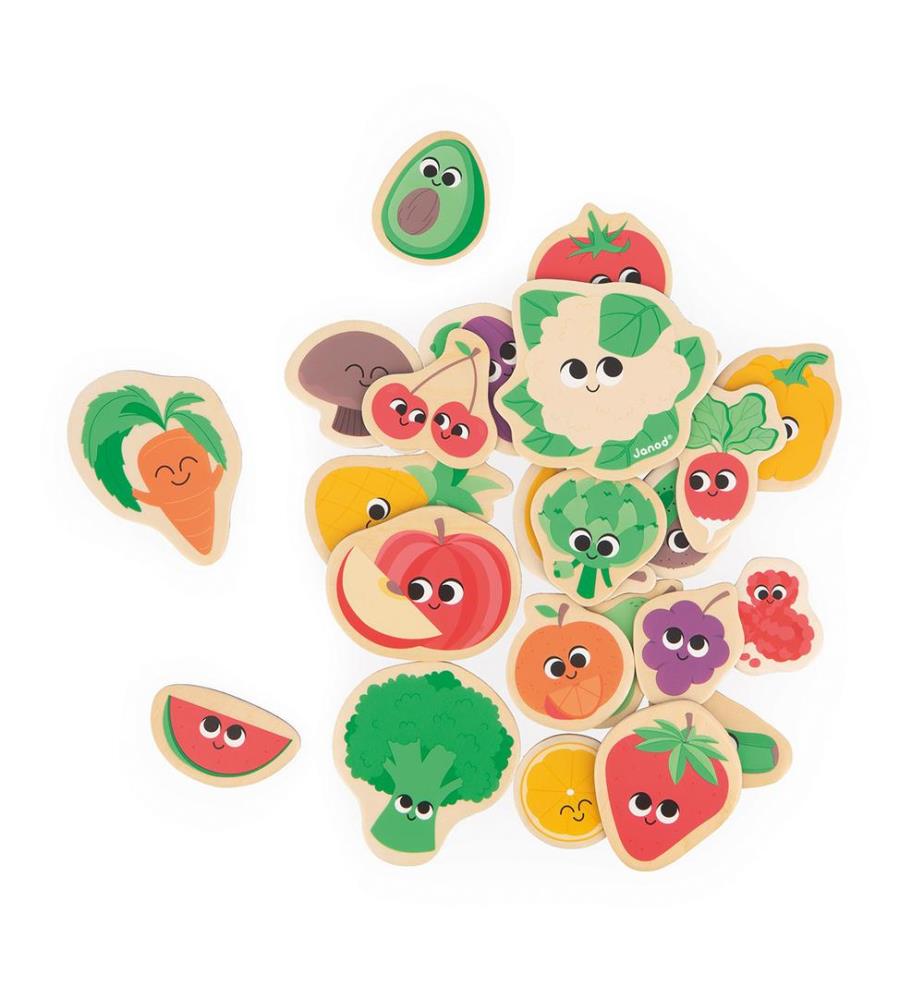 24 Magnete Obst und Gemüse