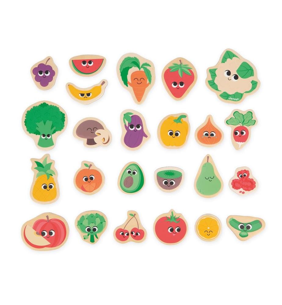 24 Magnete Obst und Gemüse