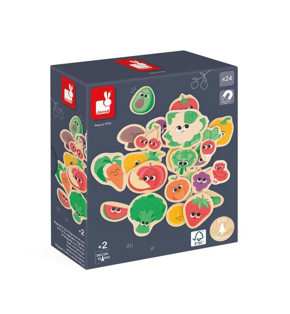 24 Magnete Obst und Gemüse