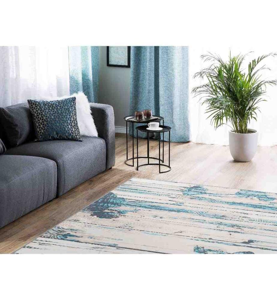 Tapis BURDUR Bleu 160 x 230 cm