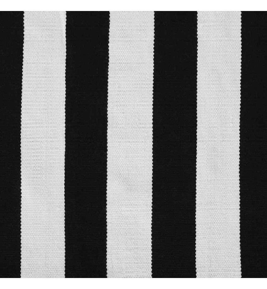 Tapis d'extérieur TAVAS Noir/blanc 80 x 150 cm