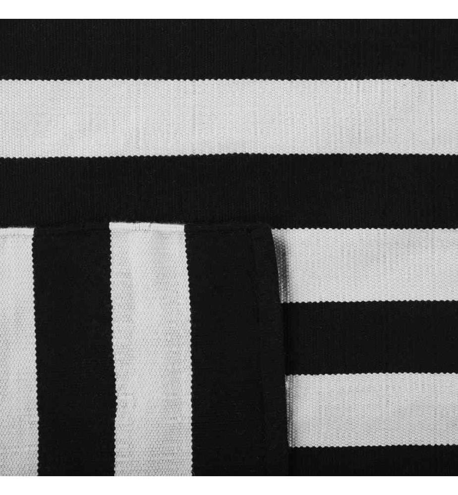 Tapis d'extérieur TAVAS Noir/blanc 140 x 200 cm