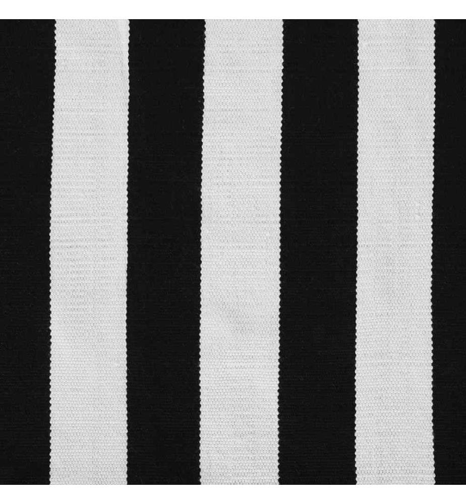 Tapis d'extérieur TAVAS Noir/blanc 140 x 200 cm