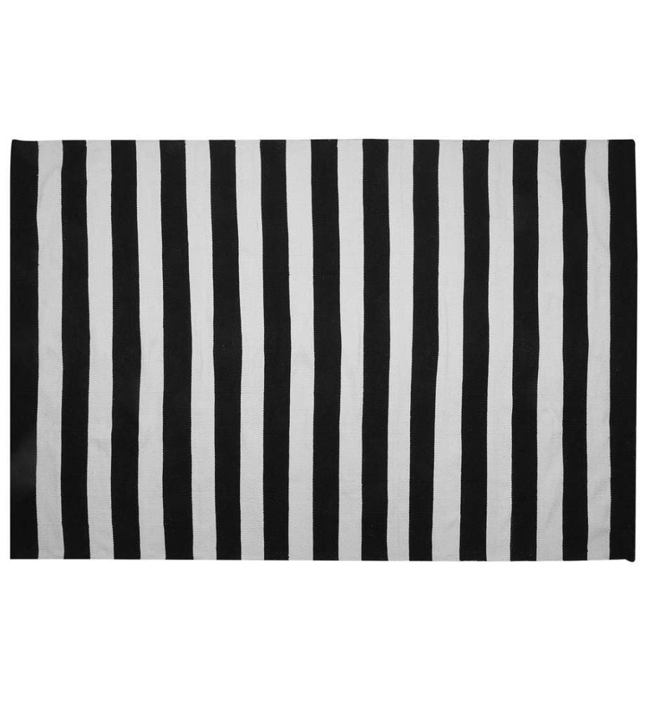 Tapis d'extérieur TAVAS Noir/blanc 160 x 230 cm