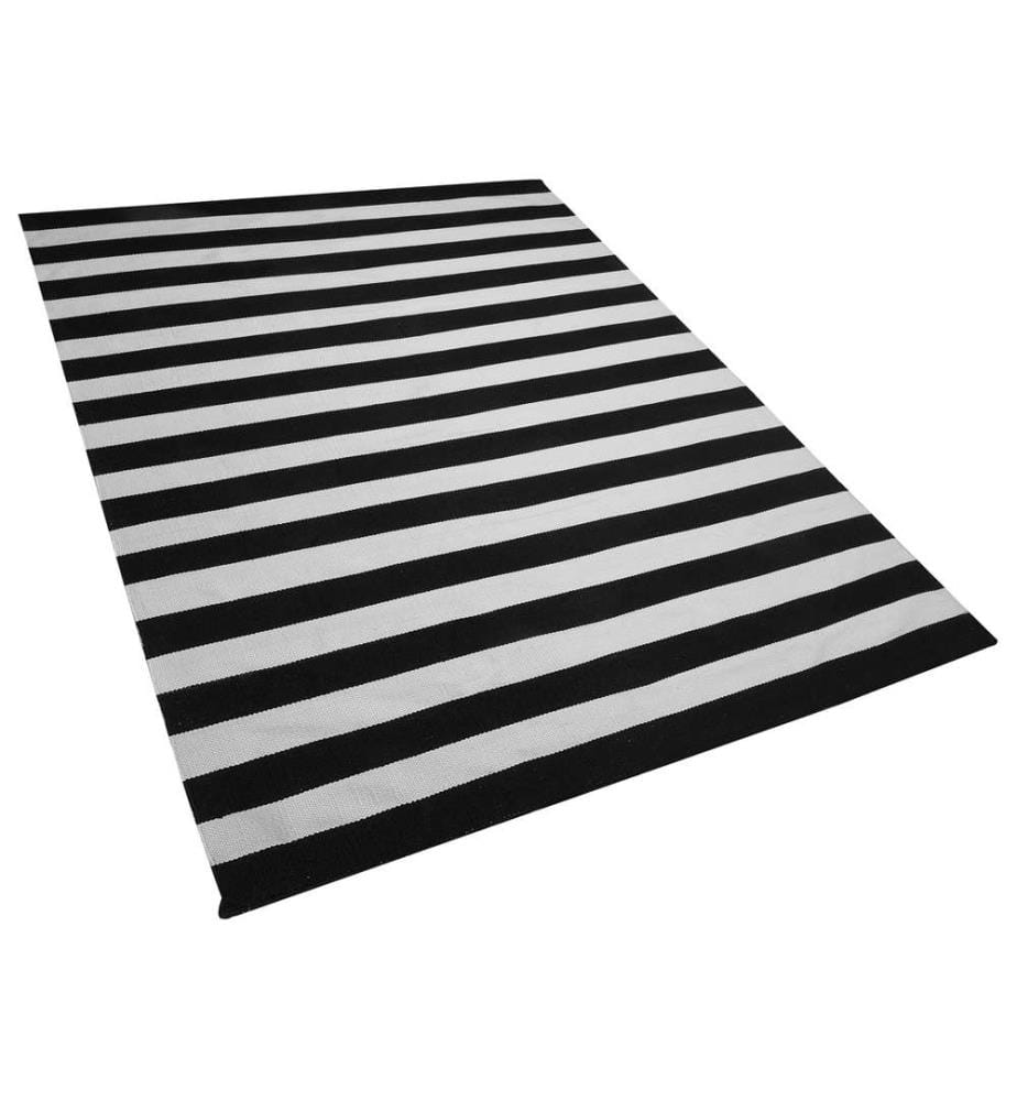 Tapis d'extérieur TAVAS Noir/blanc 160 x 230 cm