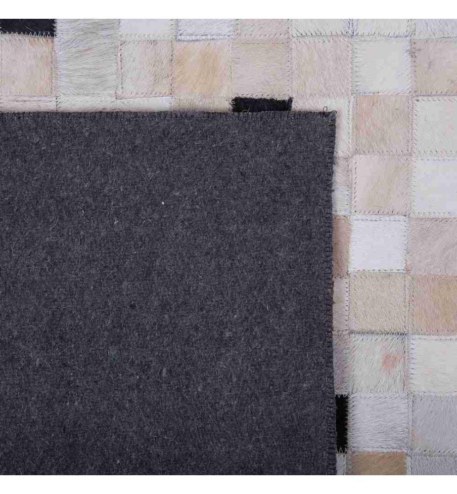 Tapis ERFELEK Noir 140 x 200 cm Cuir